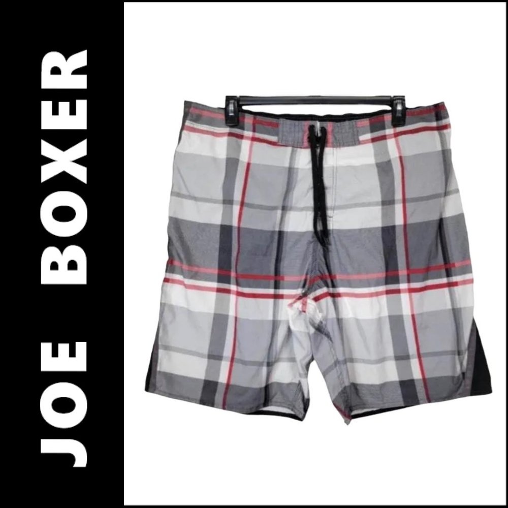 Joe Boxer Men Multicolored Size XL Plaid & Check Casual Formal Dress Short